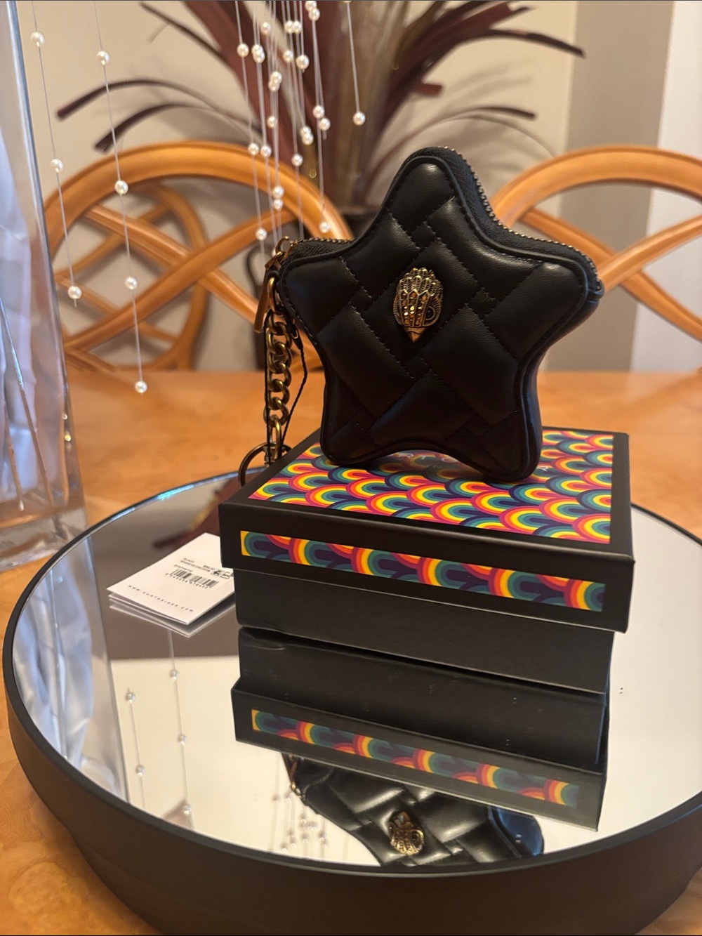 NIB Kurt Geiger Heart Keychain/Zipper Pouch
